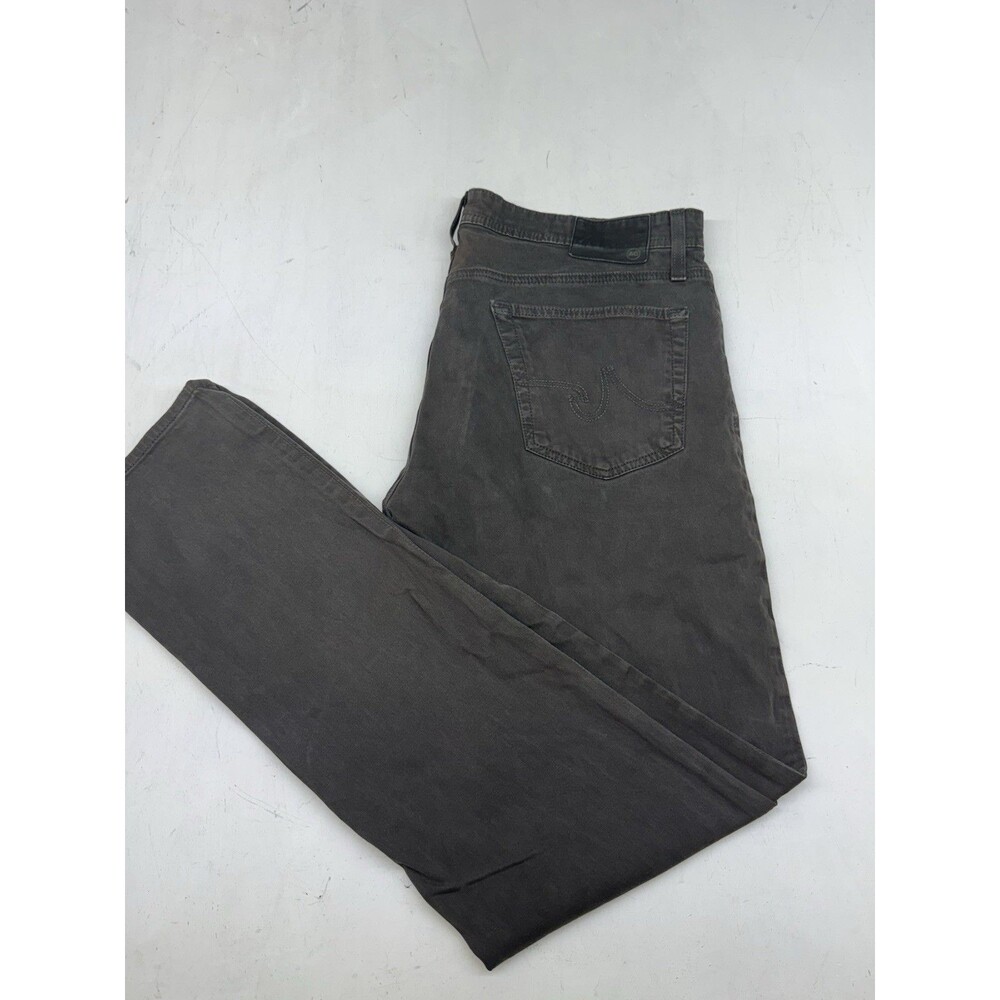 AG Adriano Goldschmied Pants Gray The Everett Slim Straight Chino Mens 34x34